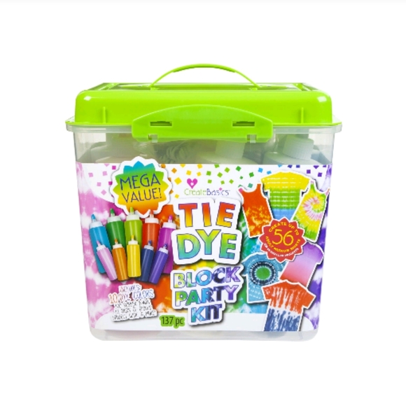 Create Basics Tie Dye Party Kit 137 Pc – Brand New, No Mess, Just Add Water - Picture 1 of 4